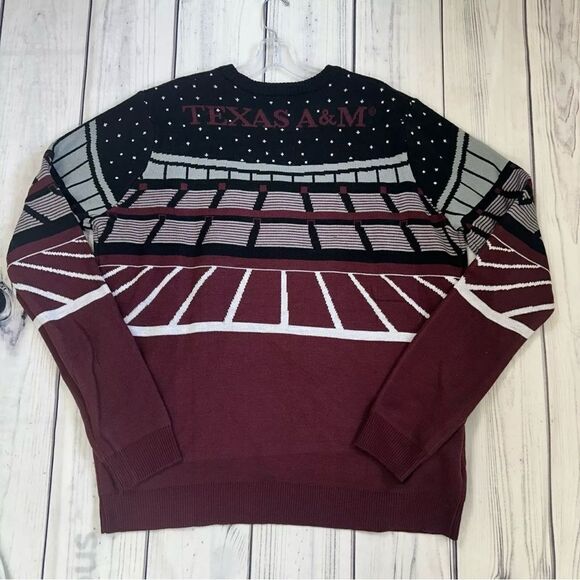 Texas A&M Aggies College Football Ugly Christmas Sweater Lights Up Size XL Party - Picture 7 of 9